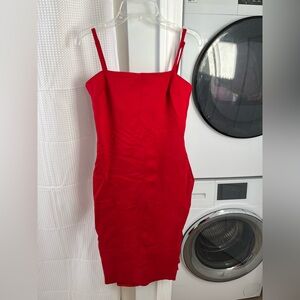 Lulu's Vibrant Red Dress